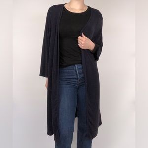 BOGO FREE NWT‎ Evans Sparkle Open Front Cardigan in Navy